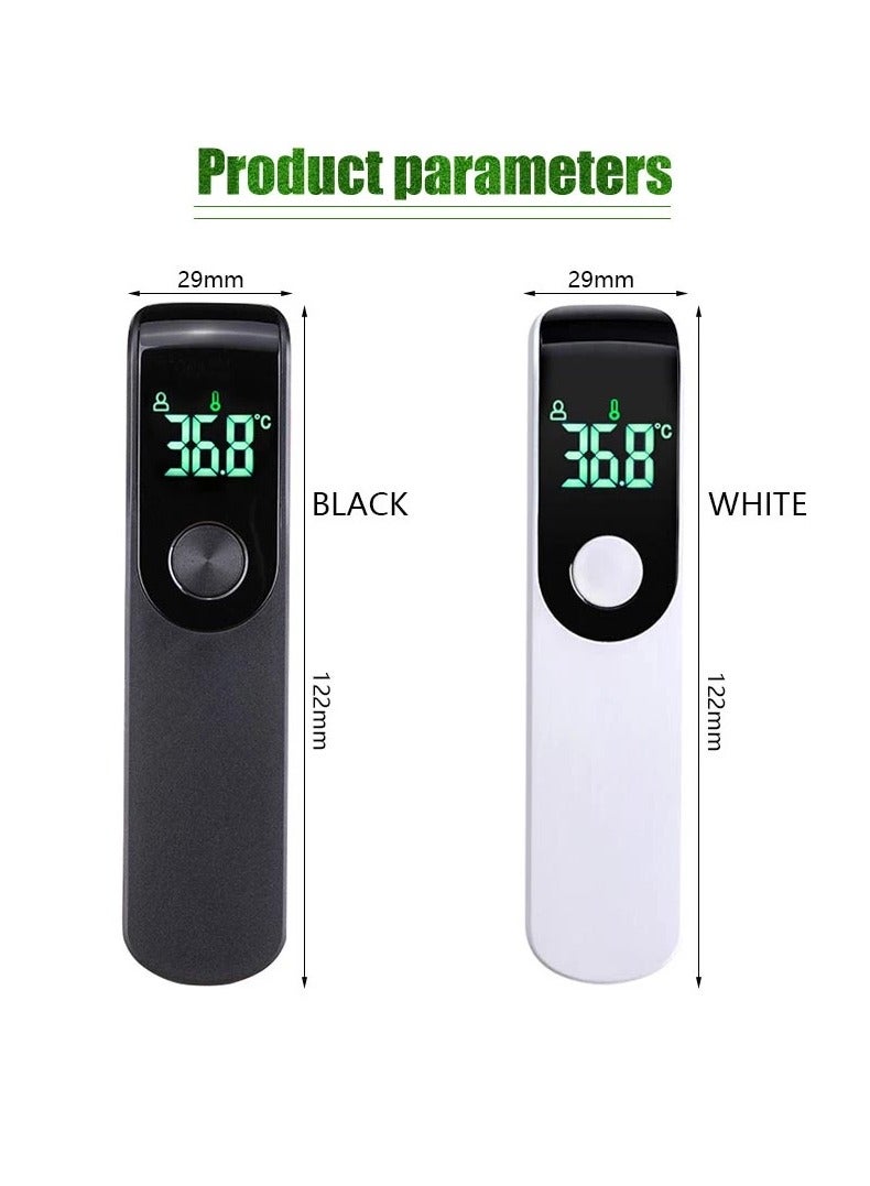 Digital Thermometer, No Touch Infrared Forehead Thermometer, Digital Thermometer with LCD Display and Fever Alarm, ℃/℉, Instant Reading, Temperature Thermometer (Black) - Image 2