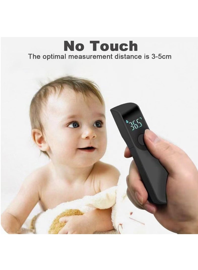 Digital Thermometer, No Touch Infrared Forehead Thermometer, Digital Thermometer with LCD Display and Fever Alarm, ℃/℉, Instant Reading, Temperature Thermometer (Black) - Image 4