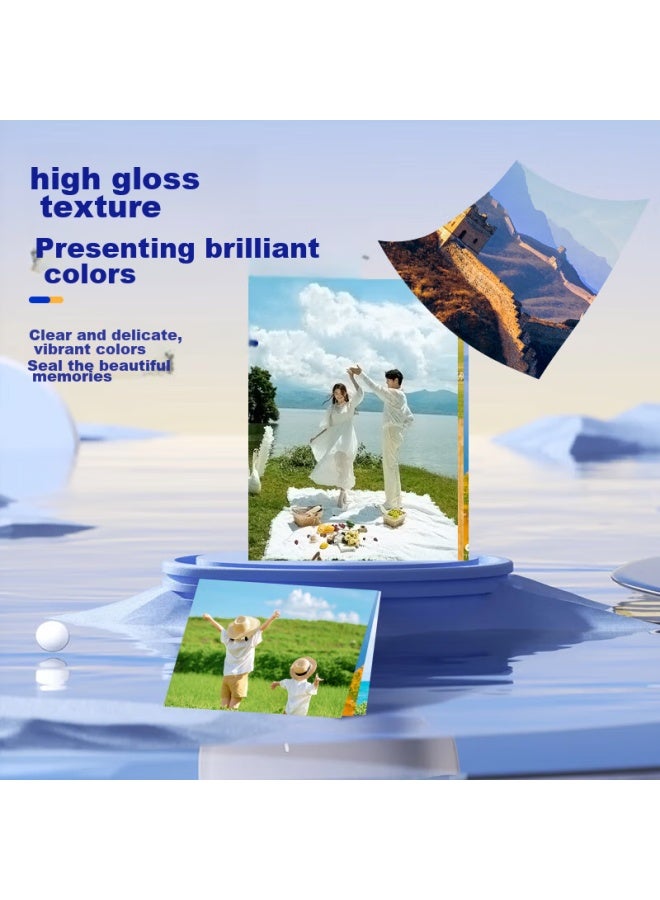 NVV R (6 Inch) 230g High Gloss Photo Paper, Photo Printing Paper, Inkjet High Gloss Photo Paper, 100 Sheets/pack, Bq-xp6 - Image 2