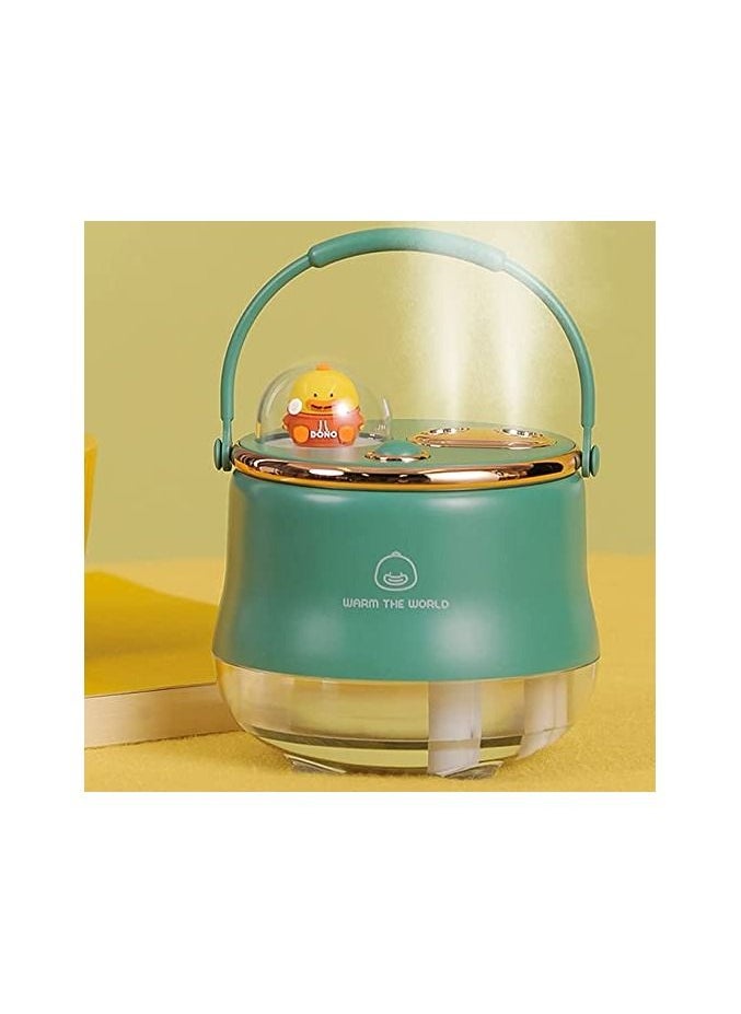 Spaceshoop - Cartoon Humidifier USB Small Double Spray Large Fog Volume Bedside Atmosphere Sleeping Lamp Desktop Humidifier - Image 1