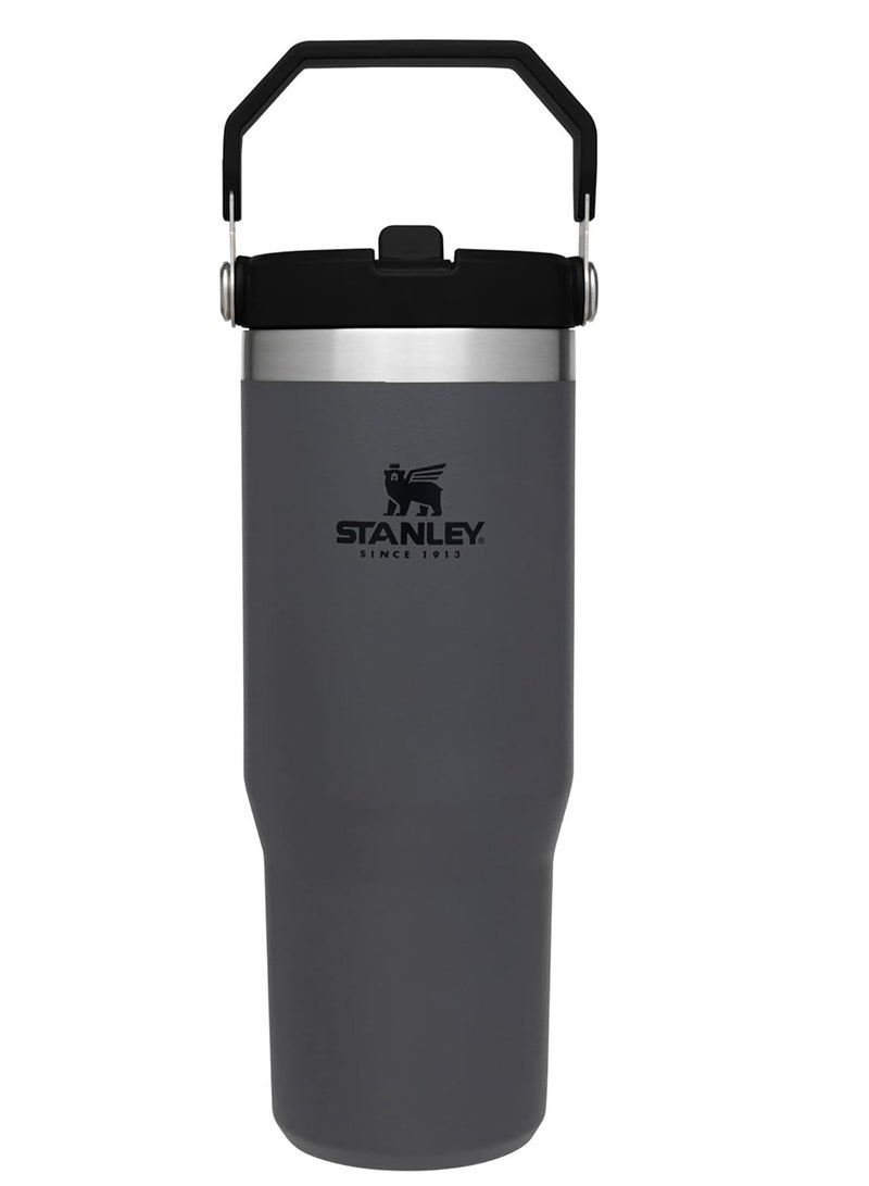 Stanley IceFlow 2.0 Flip Straw Tumbler with Handle 30 oz | Twist On Lid and Flip Up Straw | Leak Resistant Water Bottle | Insulated Stainless Steel | BPA-Free - Image 1