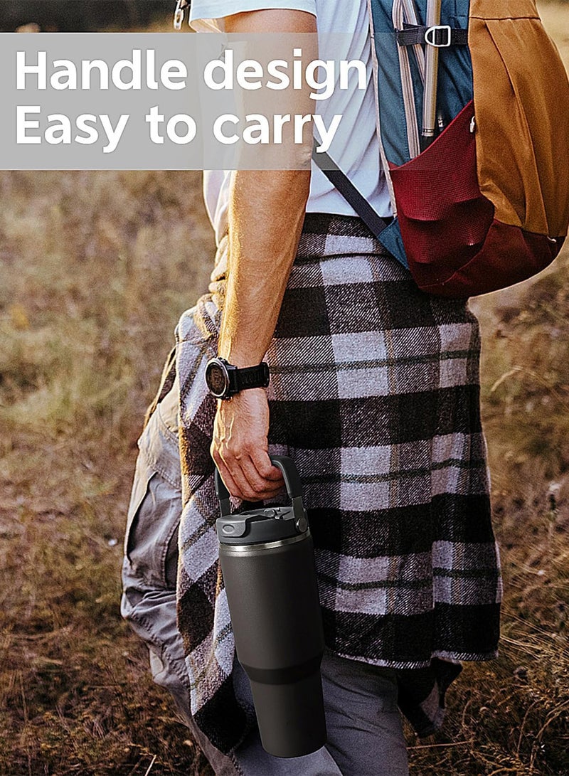 Stanley IceFlow 2.0 Flip Straw Tumbler with Handle 30 oz | Twist On Lid and Flip Up Straw | Leak Resistant Water Bottle | Insulated Stainless Steel | BPA-Free - Image 5