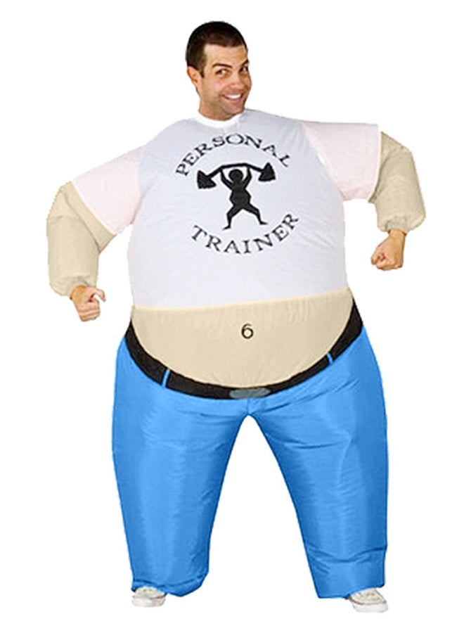 زي المدرب قابل للنفخ للبالغين - انفجر بدلة التمرين - سريع التضخم مع مروحة مدمجة ، 190T بوليستر - لعيد الهالوين ، واللياقة البدنية ، والكوسبلاي والصالة الرياضية - Image 1