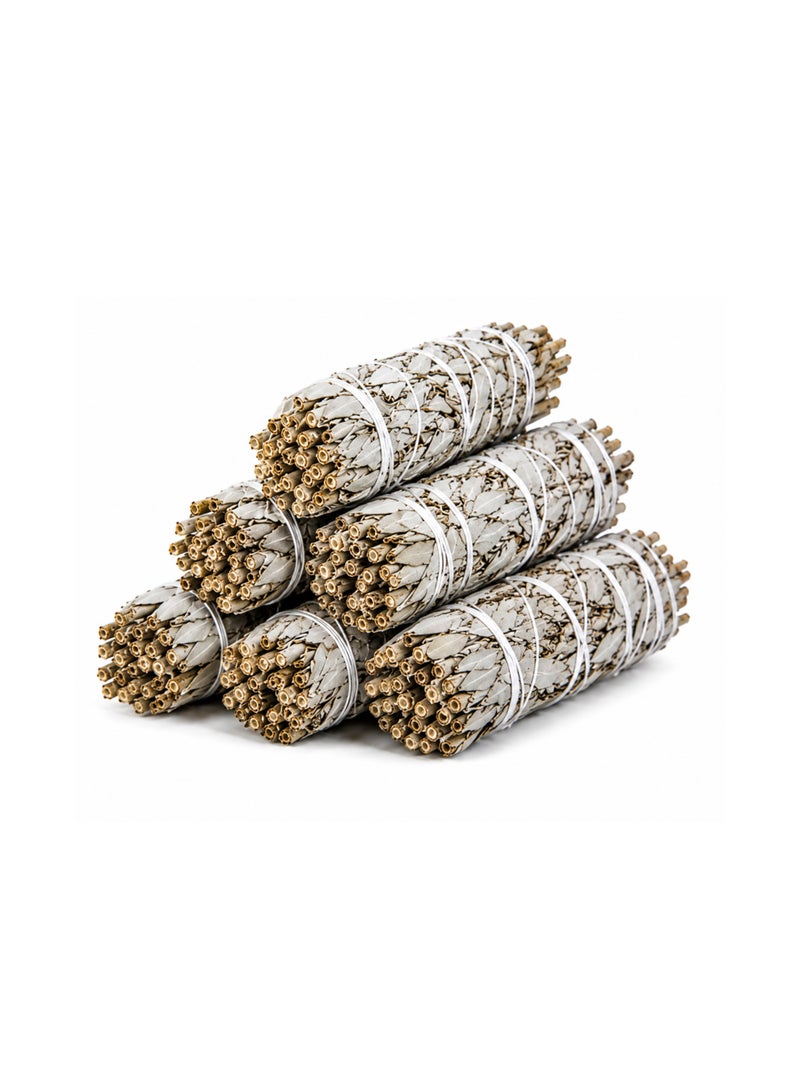OGOC White Sage Smudge Sticks California Sage Sacred Sage Natural Aromatic Incense Premium Grade Handcrafted Smudge Bundle for Incense Burning Meditation Spiritual Rituals Home Fragrance - Image 2