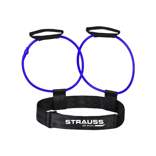 Strauss Resistance Exercise Tube | Resistance Tube for Exercise and Workout | Hip Band for Stretching, Squats, Legs, Thigh, Glutes and Hip Toning Workout | Ideal for Men & Women (Blue) - Image 1