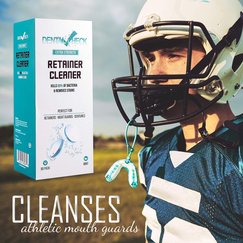 Lingito منظف حافظة الأسنان وطقم الأسنان 90 قرص، إمداد لمدة 3 أشهر، أقراص تنظيف منظفات أطقم الأسنان تزيل الروائح الكريهة، اللويحات، البقع من واقيات الليل، واقيات الفم، الأجهزة السنية (90 عبوة) - Image 5