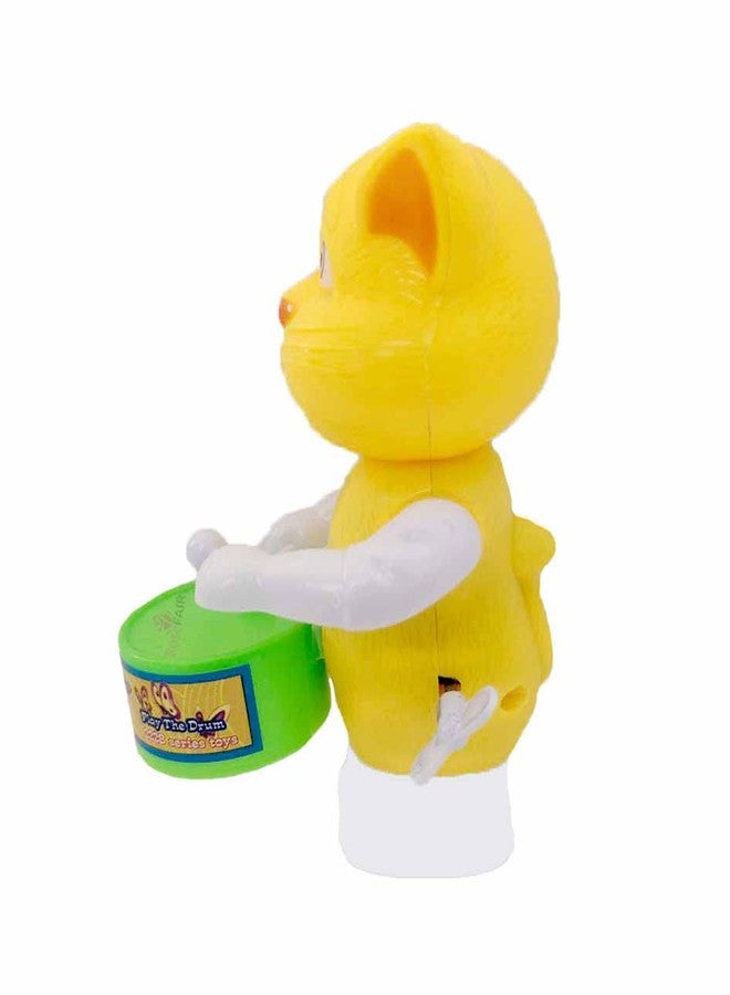 ROSEFAIR Funny Key-Operated Cute Drummer Toy with Drumming and Dancing Action Musical Rattle Toys for Kids, Multicolor (New-Yell Bili-CAT Kitty-) - Image 5