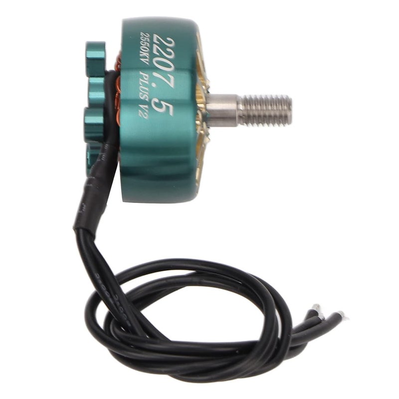 Brushless Motor Kit 4 Sets, 5mm Shaft, Aluminum Alloy, Cyan - High Efficiency Copper Coil, Electronic Speed Controller with RGB LED, Racing Drone Parts (2550KV) - Image 3