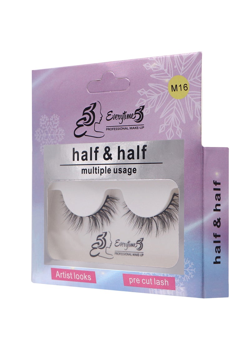 Everytime53 Everytime53 Women's Half & Half Eye Lashes - M16  - Image 2