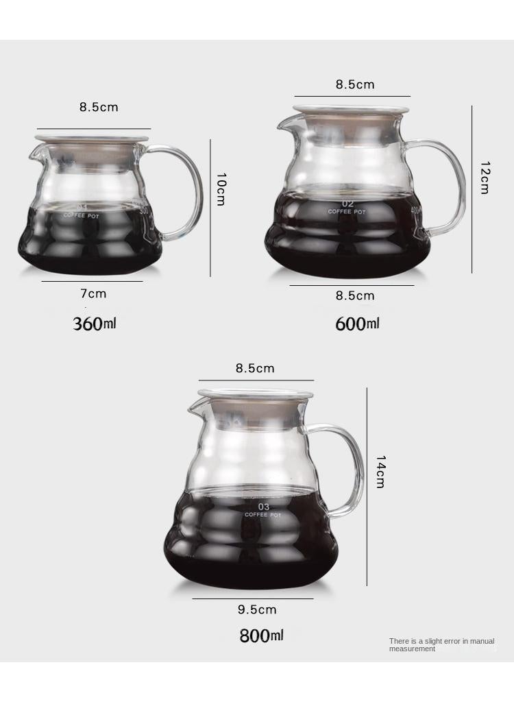general 3-Piece Glass Coffee Pot Set 360ml - Image 4