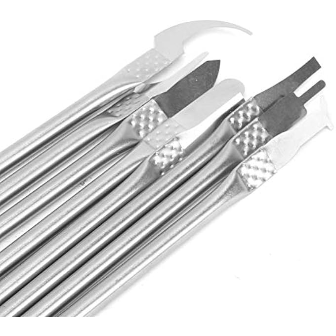 rayihni PROFESSIONAL IC-CHIP-CPU REMOVER CELL PHONE REPAIR METER SET XRD-2108A 8-PART ELECTRONICS REPAIR TOOLS OPENING LEVER SET WITH TWO ENDS METAL PUDGER FOR LAPTOP ELECTRONIC DEVICES - Image 2