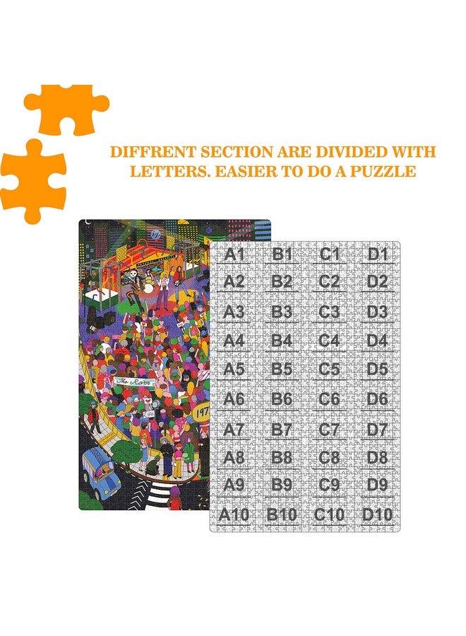 Webby Webby Rock Concert Illustration Wooden Puzzle | Best Gift for Teenager | Fun & Challenging| Puzzle for Adult & 14+ Kids, 1000 Pieces Puzzle - Image 3