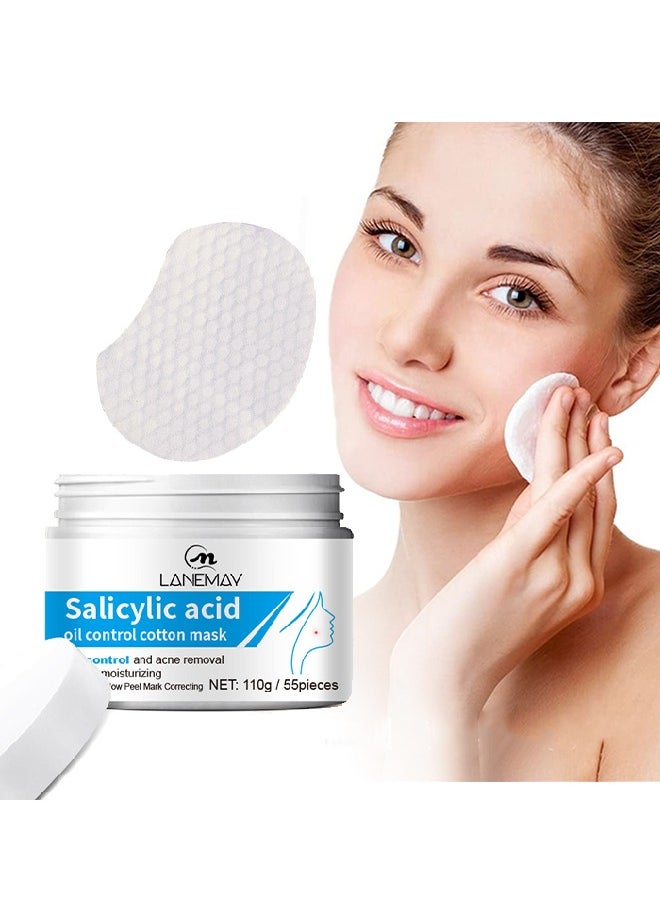 Salicylic Acid Oil Control Cotton Mask, Acne Treatment Pads, Anti-aging,Exfoliating Chemical Peel Pad, Acne Control Pads for Pimple Breakout, Clear Skin, 50 Pads - pzsku/ZFDA7F7C3E1C9F21AB742Z/45/_/1717301059/6529aabc-ef27-4f18-aa1a-3ae67b0aa90a