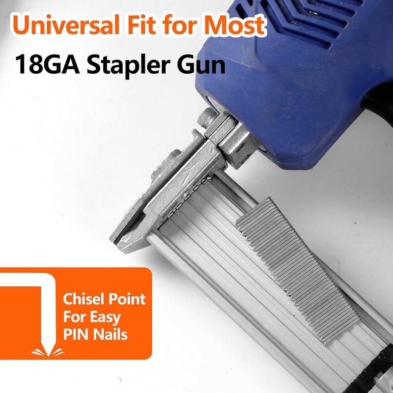 SITLDY 1000-Count 3/4 Inch Length 18 Gauge 1/4 Inch Narrow Crown Staples, Heavy Duty Beveled Chiseled Pointed Galvanized Staples, for Pneumatic, Electric 18GA Stapler Gun - Image 5