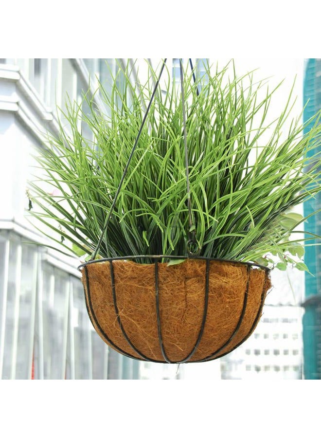 DVGUN SLanC 8 Bundles Artificial Grass Plants Fake Bushes Artificial Shrubs Wheat Grass Greenery for House Plastic Outdoor UV Resistant Faux Grass (Pack of 8) - Image 4