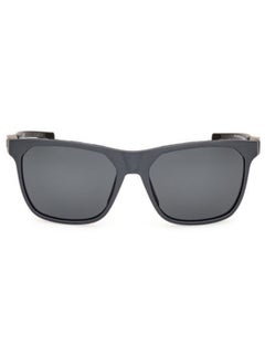 Adidas Matte Black Smoke Polarized Acetate Sunglasses  - Image 1
