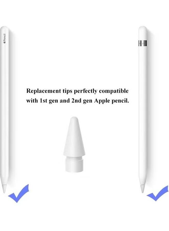 CHILCAR 6-Piece Quality Replacement Tips Set (3 HB+3 2B) For Apple Pencil White,Distinguish Delicate Tactile Sensations to Suit Workers in Art, Painting and Image Processing - Image 3