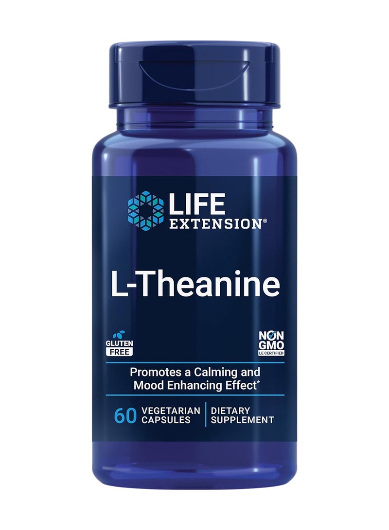 Life Extension Ltheanine 100 Mg 60 Vegetarian Softgels - Image 1