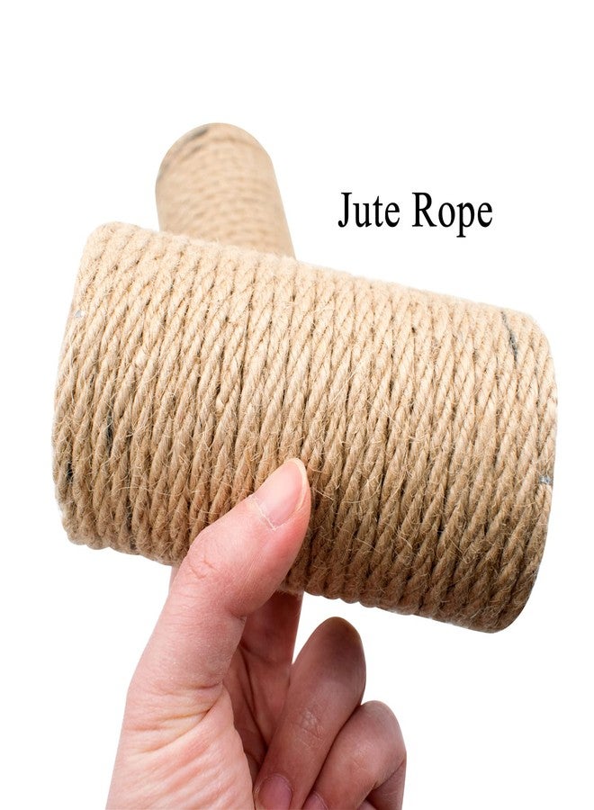 MiDube 2 Pack Cat Scratching Posts Jute Rope Replacement Scratcher Refill Post for Cats Cube Tower Kittens Scratch Pole Perch Interactive Toys Carpeted Furniture Accessories Deterrent Tree 4.92 " - Image 4