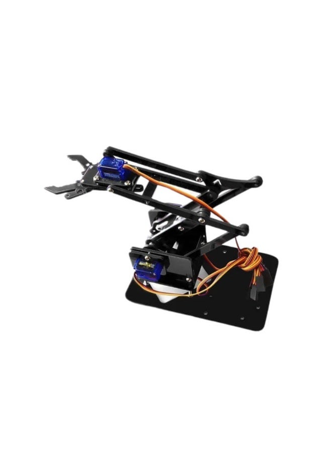 4DOF Robotic Arm Kit – Acrylic Mechanical Claw with Servos – DIY Robotic Manipulator - Image 2