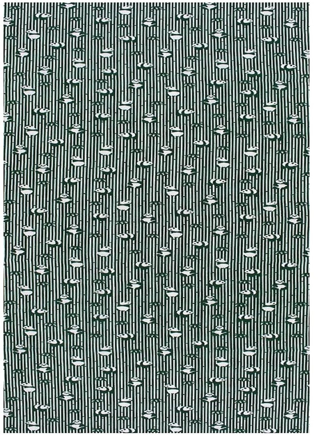 KOMESICHI irodori Japanese Traditional Towel Tenugui Bamboo and Panda 12.99 x 34.64 in with Tenugui Iroha (English Manual) - Image 2