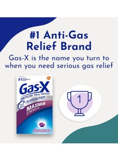 gsk Gas-X Maximum Strength, Simethicone 250mg - 30 Softgels  - Image 2