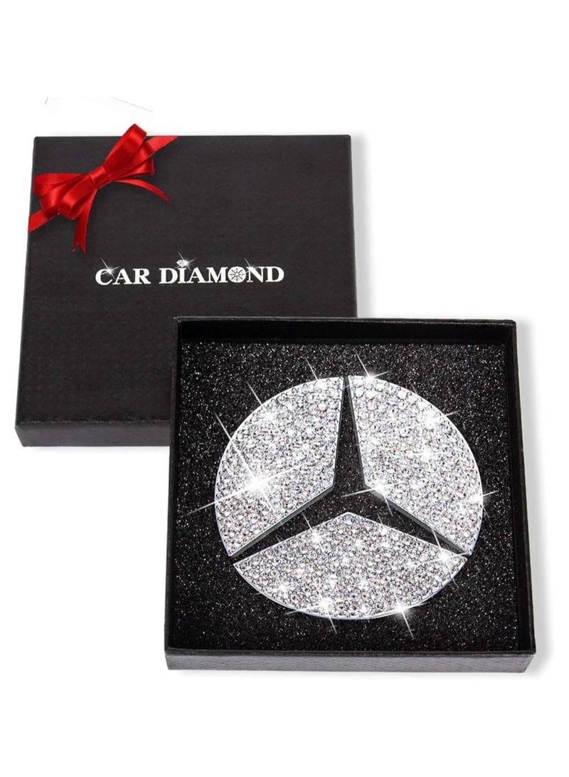 Mercedes Steering Wheel Mercedes Benz Logo Diamond Emblem Sticker Steering Wheel Emblem Decorative Sticker for Benz A B C E G CLA CLS GLE GLC GLK GLA ML (45) - Image 3