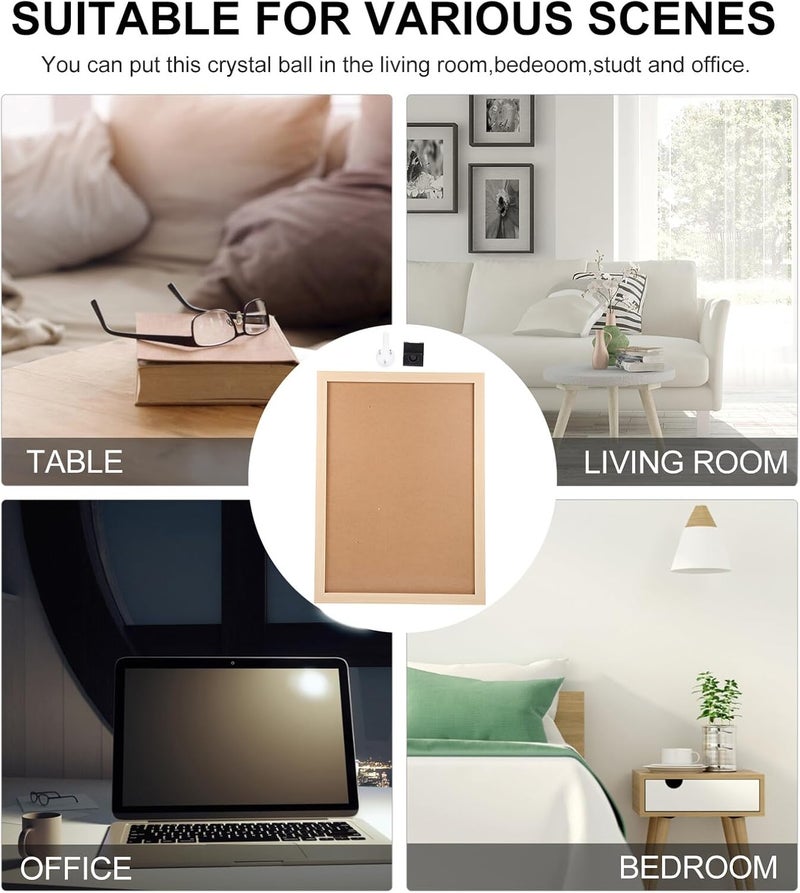 A3 Wooden Photo Frame Simple Style Painting Frame Desktop and Wall-mount Picture Holder Natural Wood Color for Household Display - Image 3