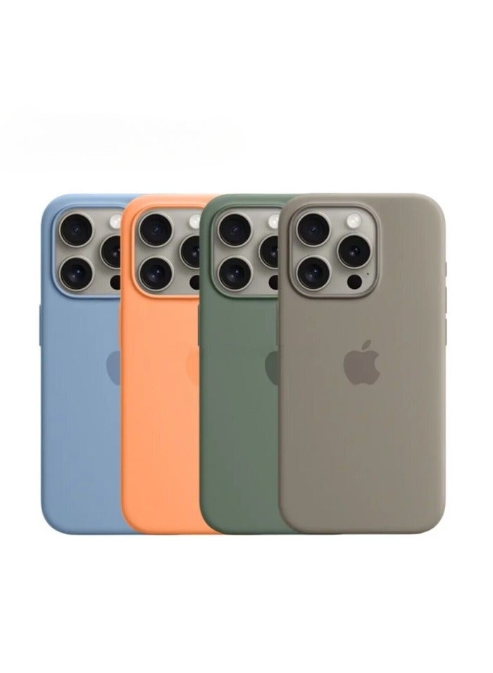 AROAQ Iphone Silicone Magnetic Case, Durable Silicone Case With Magsafe, Comfortable Soft Iphone Protection Case For Iphone 15 Pro Max, 15 Plus, Pro, ( Guava Color ) - Image 2