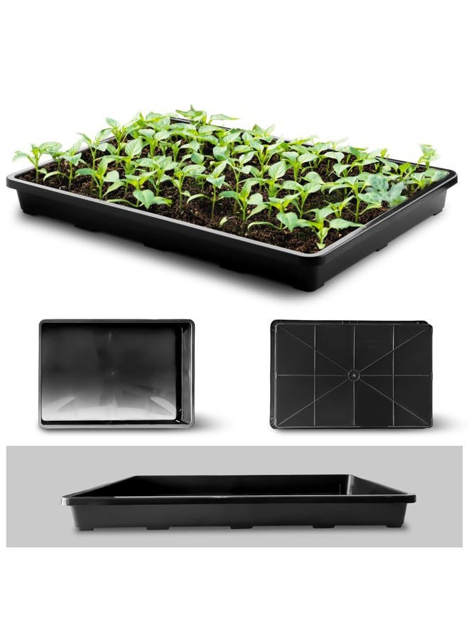 RooTrimmer 5 Pack Nursery Potting Tray, Carrying and Holding Plant Tray for Seeds Starting Pot, Collecting Drainage Water(Black) - Image 3