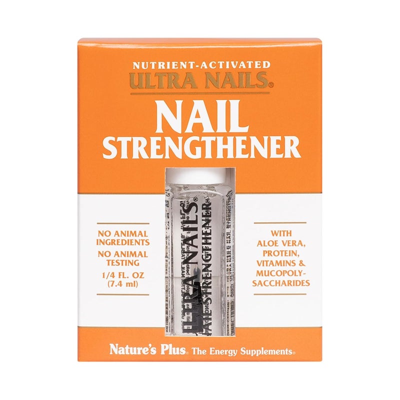 NaturesPlus Ultra Nails NutrientActivated Strengthener 25 fl oz Naturally Strengthens Nails Cuticles Conditions Nails With Aloe Calendula Vitamins Protein Formaldehyde Free Vegan