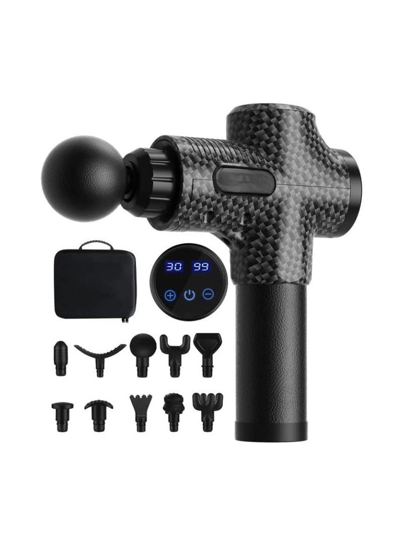 Massage Gun Deep Tissue Massager, Handheld Percussion Massager with 10 Different Massage Heads 30 Speeds. - Image 1