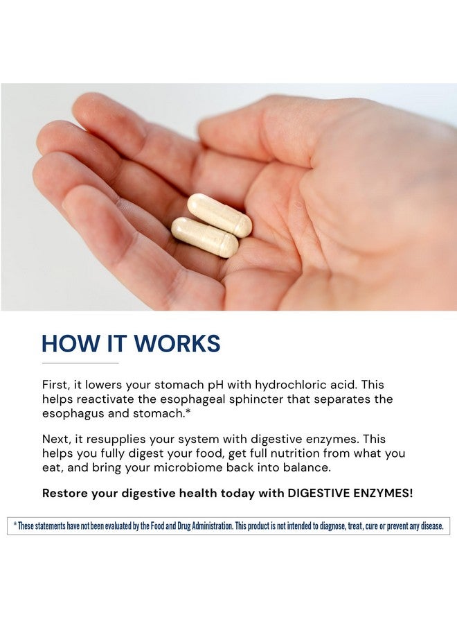 BodyHealth Digestive Enzymes Full Spectrum Digestive Support (180 caps), Betaine, Pepsin, Pancreatin BPP Loaded with Enzymes and Probiotics, Relief for Stomach Bloating, Heartburn, Gas, Constipation - Image 5