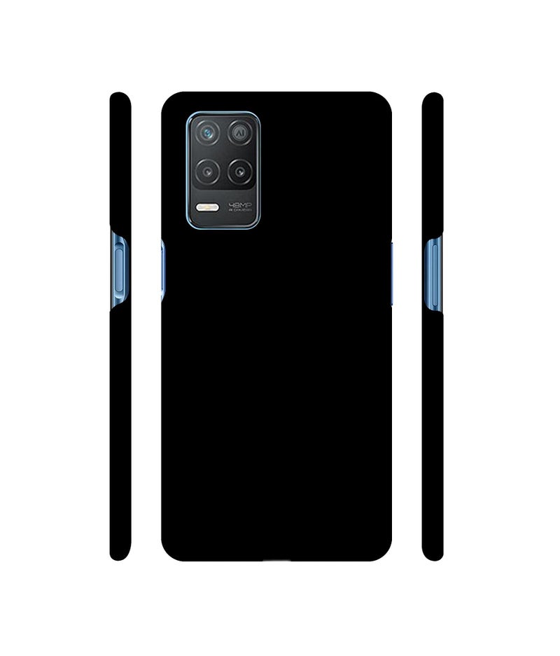 Casotec Solid Black Design 3D Printed Hard Back Case Cover for Realme 8 5G - Image 2