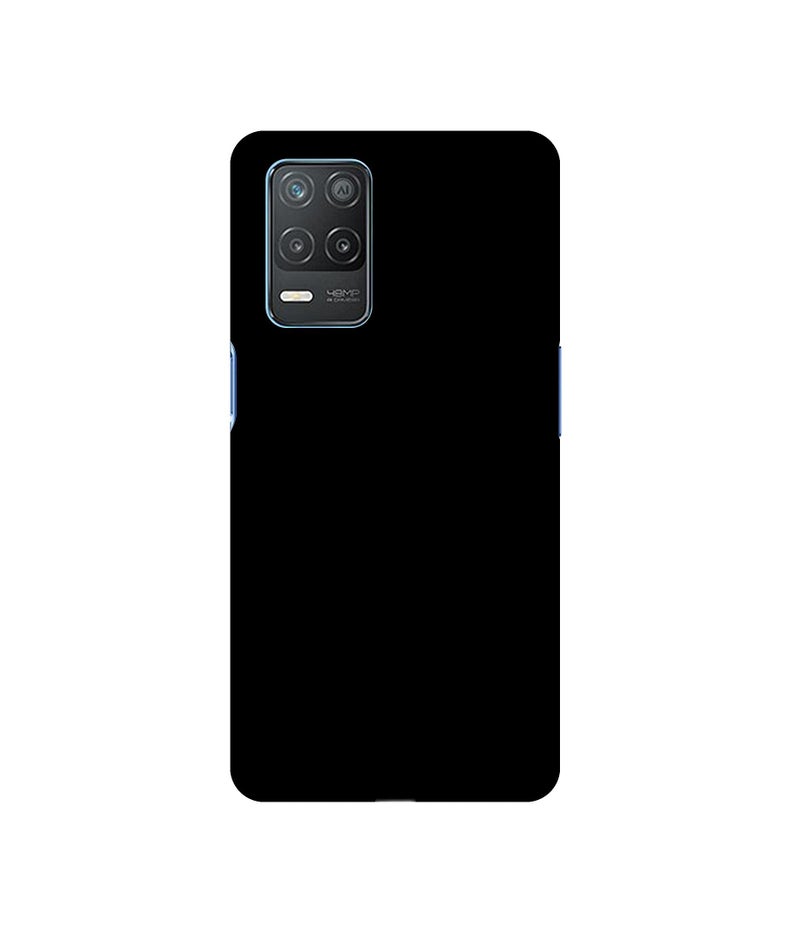 Casotec Solid Black Design 3D Printed Hard Back Case Cover for Realme 8 5G - Image 1