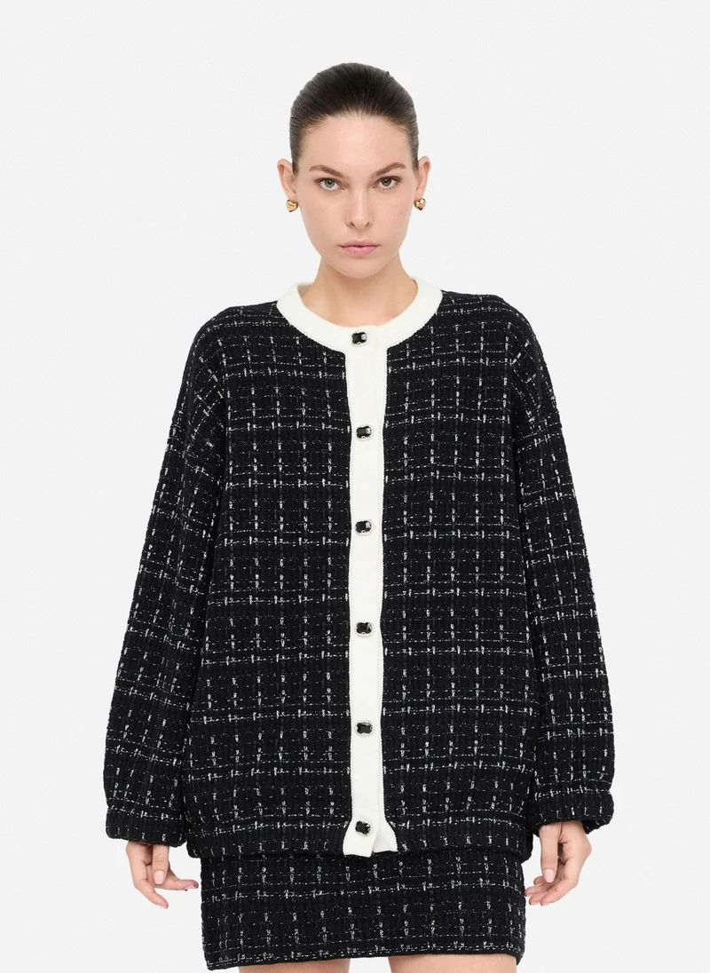 ليو جو جاكيت بأزرار مجوهرات