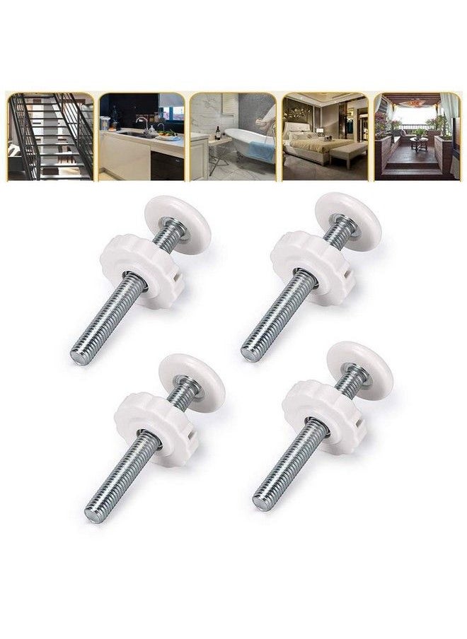 Calidaka M10 Baby Gate Adapter4 Pack Baby Gate Threaded Spindle Rod Replacement Hardware Parts Kit For Pets Gatestair Railing Safety Gatemounting Accessories Screws Rods Adapter Bolts  - Image 4