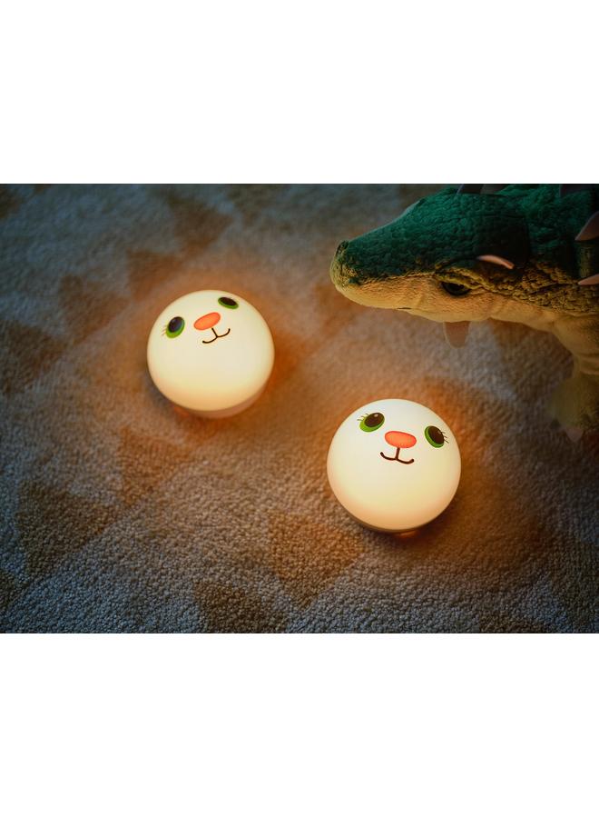 Zaboon LED night light, white/rabbit battery-operated - Image 2