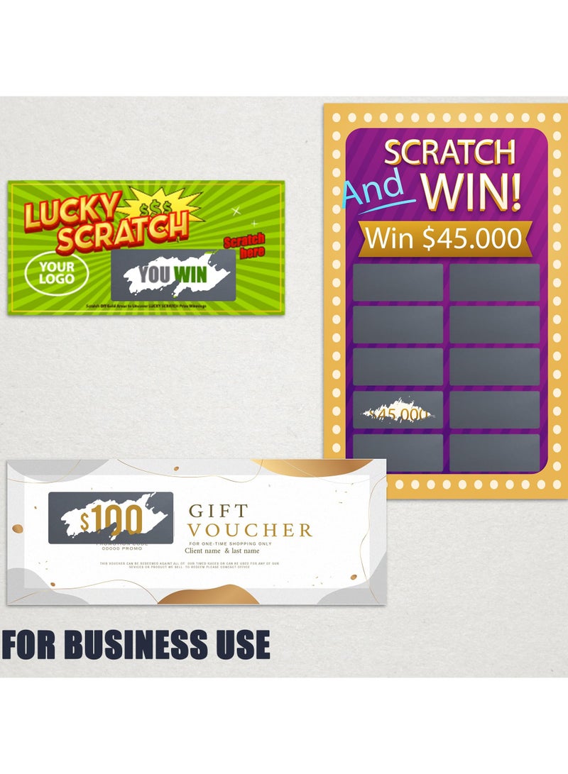 1000PCS (100 Sheets) 2.54cm X 6.5cm Scratch Resistant Stickers - Easy To Tear And Stick, Reveal Guessing Prizes, Reward Plans, Game Activities, Promotional Activities (Gray) - Image 5