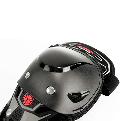 Scoyco Motorcycle Bike Racing Riding Knee & Elbow Guard (K11, Black) - Image 3