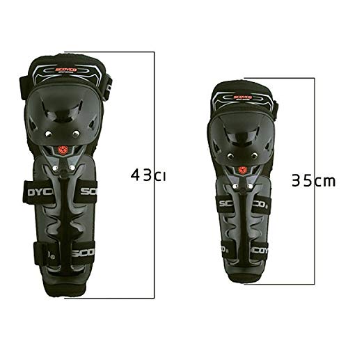 Scoyco Motorcycle Bike Racing Riding Knee & Elbow Guard (K11, Black) - Image 2