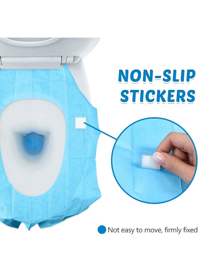 Yahenda 200 Pack Toilet Seat Covers Disposable Extra Large Toilet Seat Cover Waterproof Potty Training Seat Cover Flushable Toddler Toilet Cover Liners Travel Toilet Seats Mats for Kids Adults Public Bathroom  - Image 4