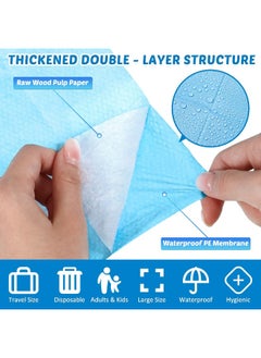 Yahenda 200 Pack Toilet Seat Covers Disposable Extra Large Toilet Seat Cover Waterproof Potty Training Seat Cover Flushable Toddler Toilet Cover Liners Travel Toilet Seats Mats for Kids Adults Public Bathroom  - Image 3