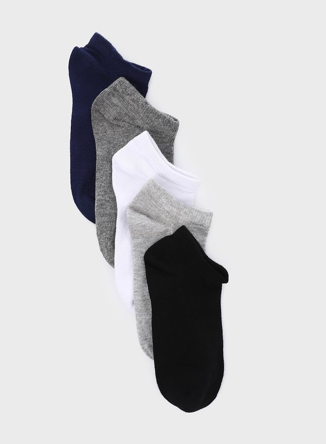 LC WAIKIKI Girls' Basic Trainer Socks 5 Pack - Image 1