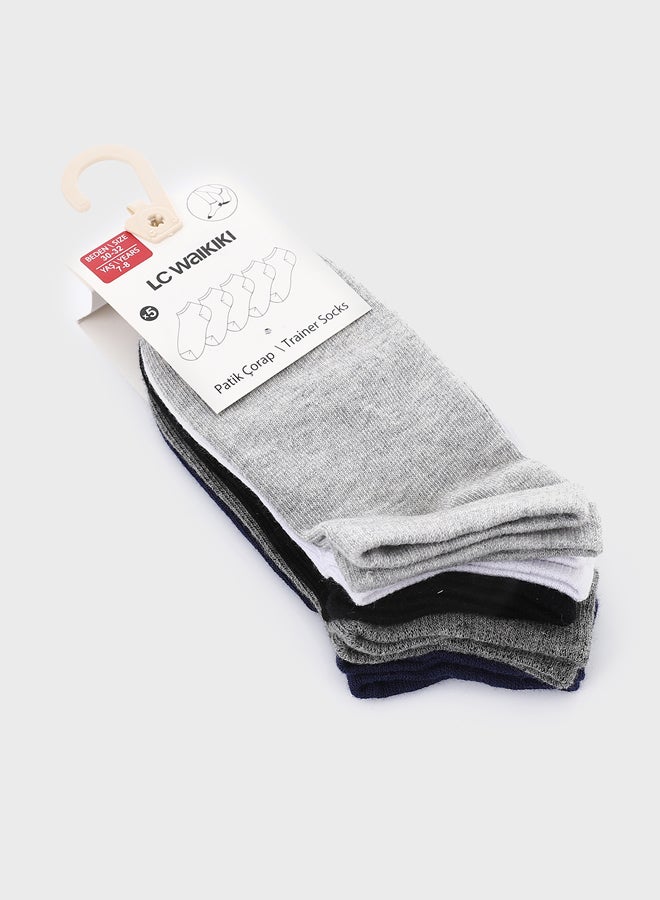 LC WAIKIKI Girls' Basic Trainer Socks 5 Pack - Image 3