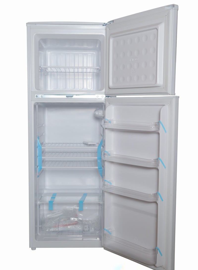 Icone Two-Door Refrigerator with Top Freezer, 6.4 Feet Capacity, Stylish White Design, Mesh Shelves, Special Drawer for Fruits and Vegetables, Energy Efficiency Class D, Annual Consumption 234 kWh - Image 4