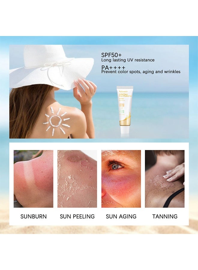 lakerain Relief Sun: Rice+Probiotics, SPF50+ PA++++ Sunscreen, 30% Rice & Probiotics Nourishing Sun Protection, Lightweight Hydrating Daily Sunscreen for Face & Body 50ml - Image 3