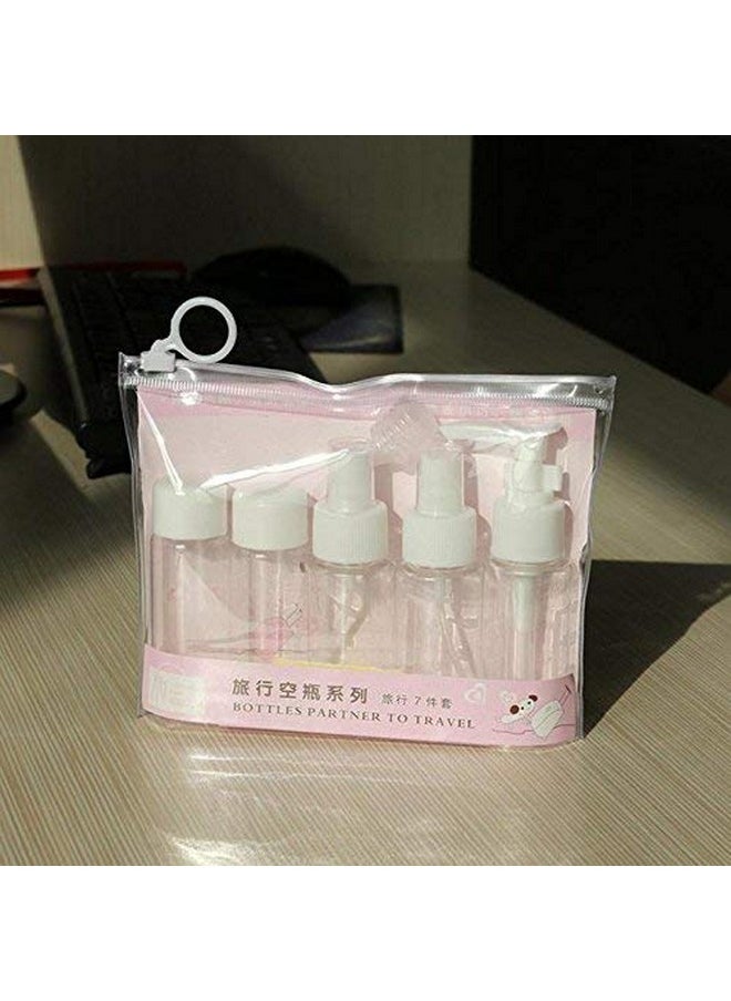 Zollyss Clear Plastic Refillable Travel Toiletry Spray Bottles Set With Zippered Pouch - 6 Pieces - pzsku/ZFDA9C61F35051463CEE8Z/45/_/1738306585/c7fb7168-7d04-4937-939c-5903d58ab7ed