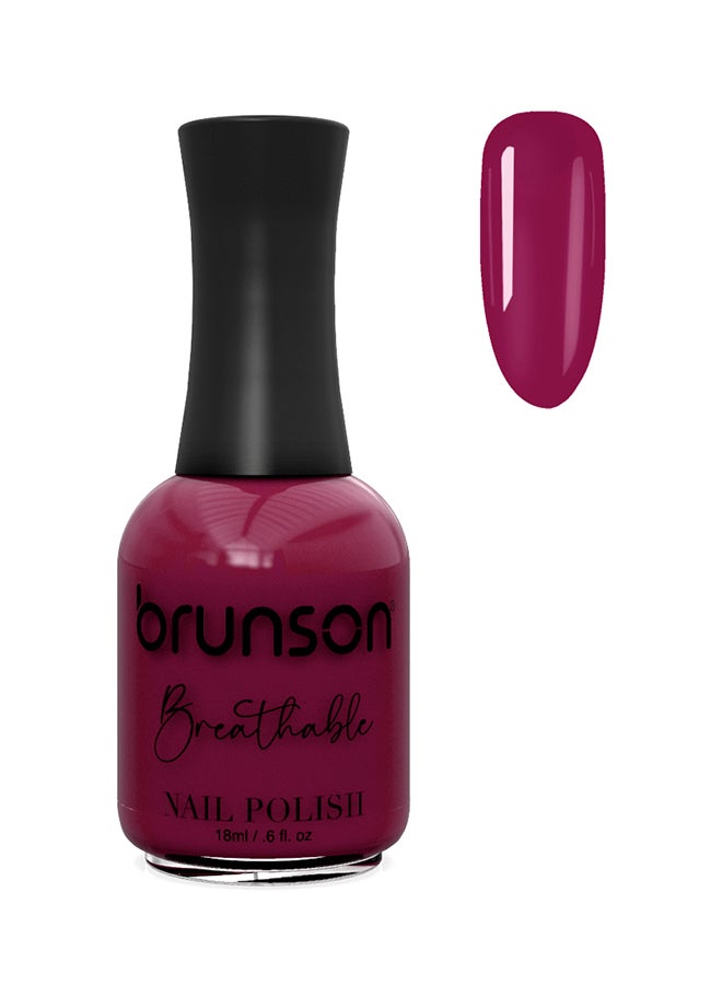 brunson Breathable Nail Polish Halal nail polish Wudu friendly Quick-Dry Vegan long lasting but easy peel off   18ml BH120
