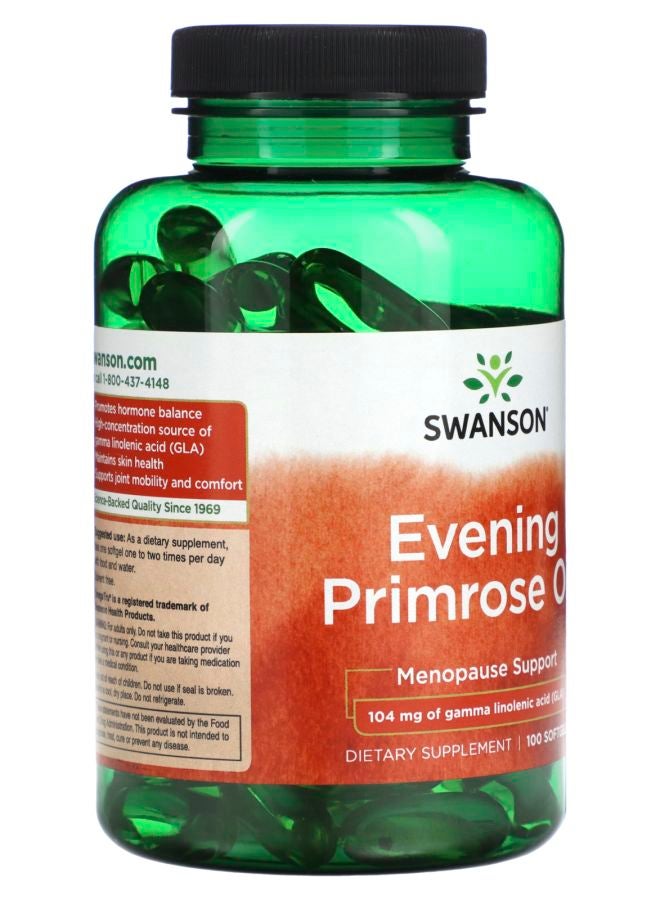 SWANSON Evening Primrose Oil 104 mg  100 Softgels - Image 2